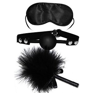 Set Lovetoy Deluxe Bondage Kit Negru pe Vibreaza.ro