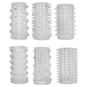 Set Manșoane Red Roses 6buc Transparent pe Vibreaza.ro