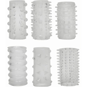 Set Manșoane Red Roses 6buc Transparent pe Vibreaza.ro