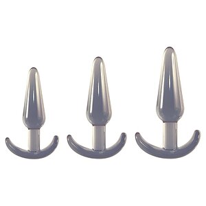 Set NMC 3 Dopuri Anale Conice Introducere Treptată Transparent pe Vibreaza.ro