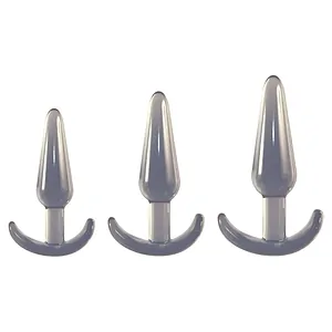 Set NMC 3 Dopuri Anale Conice Introducere Treptată Transparent Set NMC 3 Dopuri Anale Conice Introducere Treptată Transparent pe Vibreaza.ro