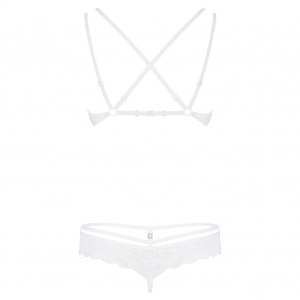 Set Obsessive 860-SET Alb L-XL