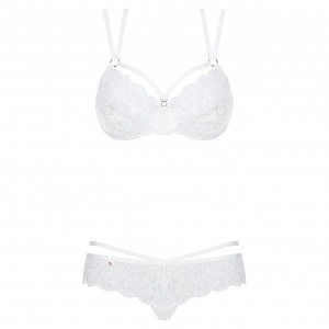Set Obsessive 860-SET Alb L-XL