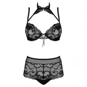 Set Obsessive Elizenes Negru S-M
