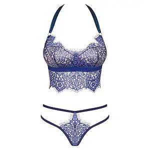 Set Obsessive Flowlace Albastru Set Obsessive Flowlace Albastru pe Vibreaza.ro