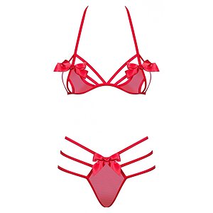 Set Obsessive Giftella Roșu L-XL