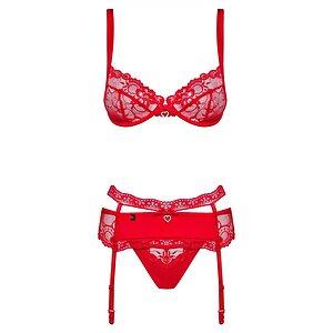 Set Obsessive Heartina Roșu pe Vibreaza.ro