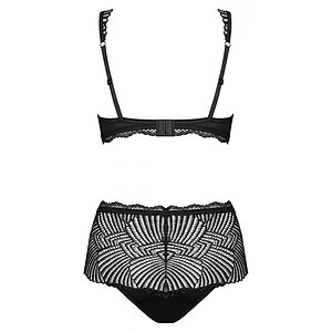 Set Obsessive Klarita cu Talie Înaltă Negru S-M