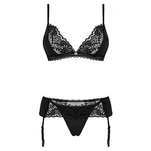 Set Obsessive Maderris 3 Piese Negru pe Vibreaza.ro