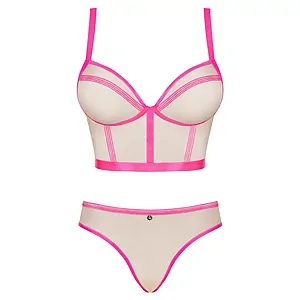 Set Obsessive Nudelia Roz Set Obsessive Nudelia Roz pe Vibreaza.ro