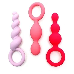 Set Satisfyer Anal Plugs Multicolor Set Satisfyer Anal Plugs Multicolor pe Vibreaza.ro