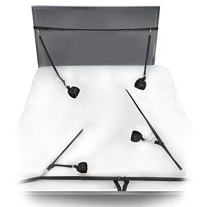 Set Ultimate Bed Restraint Fetish Fantasy Series Negru pe Vibreaza.ro