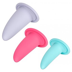 She-Ology Set Dilatatoare Purtabile — 3 Piese, silicon Multicolor