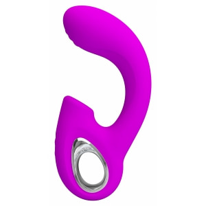 Sibel Vibrator Dublă Stimulare 10+30 Moduri Reîncărcabil Mov pe Vibreaza.ro