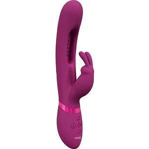 Stimulator Mika Triple Motor Rabbit Flapping Roz pe Vibreaza.ro
