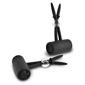 Stimulator Sfârcuri Vibrating Lassos Negru pe Vibreaza.ro