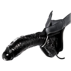 Strap-On Hollow Extreme Fetish Fantasy Negru pe Vibreaza.ro