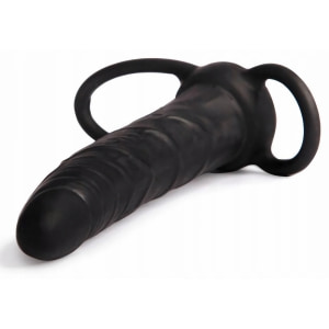 Strap-On Stimulare Anală Double Prober Negru