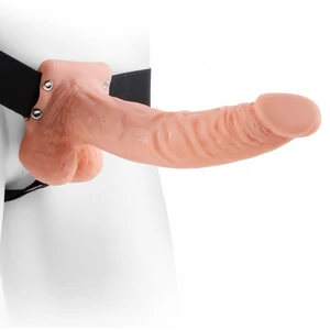 Dildo Realist Cu Testicule Si Ham Strap On Pentru Adaugare Lungime