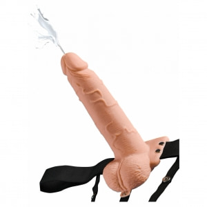 StrapOn 21cm Cu Ejaculare Hollow pe Vibreaza.ro