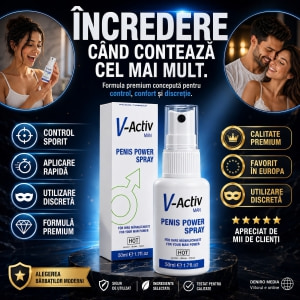 Spray Potență V-Activ Penis Power pentru Bărbați 50ml