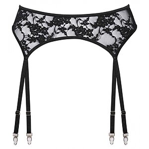 Suspender Belt Cottelli Collection So Nice Negru pe Vibreaza.ro