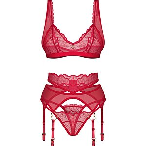 Suspender Set Obsessive Cupide Desir Roșu pe Vibreaza.ro