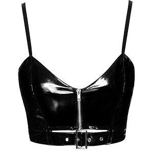 Sutien Black Level Vinyl Top Emma Negru pe Vibreaza.ro