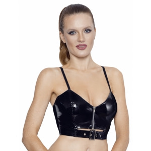 Sutien Black Level Vinyl Top Emma Negru pe Vibreaza.ro