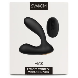 Vibrator Svakom Vick pentru Prostată și Punctul G Negru