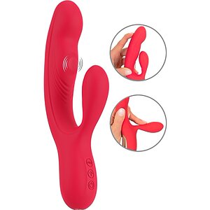 Sweet Smile Thumping Rabbit — 10+5 Moduri, Reîncărcabil Roșu pe Vibreaza.ro