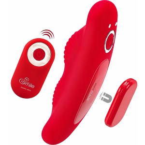 Sweet Smile Vibrator Pentru Chiloți: 10 Moduri, Reîncărcabil Roșu pe Vibreaza.ro