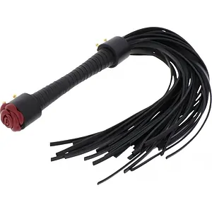 Taboom Wild Roses — Flogger Negru cu Trandafir Din Piele Taboom Wild Roses — Flogger Negru cu Trandafir Din Piele pe Vibreaza.ro