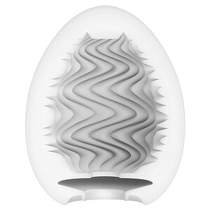 TENGA Egg Wind Single Sleeve elastic compact și discret Alb pe Vibreaza.ro
