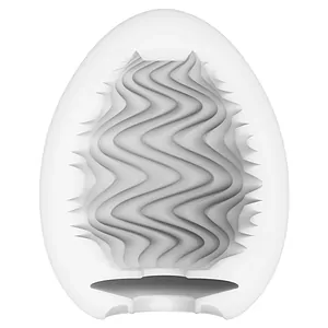 TENGA Egg Wind Single Sleeve elastic compact si discret Alb pe Vibreaza.ro