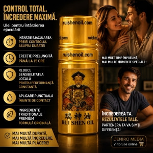 Ulei Întârziere Ejaculare Rui Shen Control și Rezistență 5ml