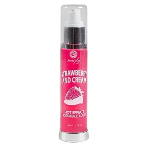Ulei Masaj 2in1 Hot Effect Kissable Capsuni pe Vibreaza.ro