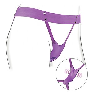 Ultimate Butterfly Strap-On Mov pe Vibreaza.ro