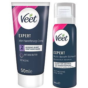 Veet EXPERT Set Epilare Intimă Cremă și Spumă pe Vibreaza.ro