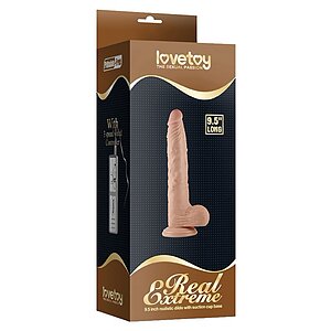 Vibrator Real Extreme cu Telecomandă și Ventuză 24 cm