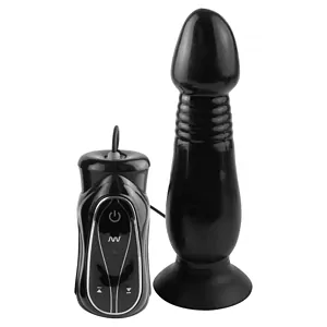 Vibrator Anal Thruster Fantasy Collection Negru pe Vibreaza.ro