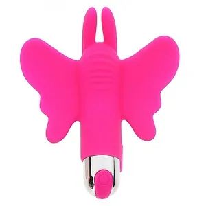Vibrator Butterfly Pleaser Rechargeable Roz pe Vibreaza.ro