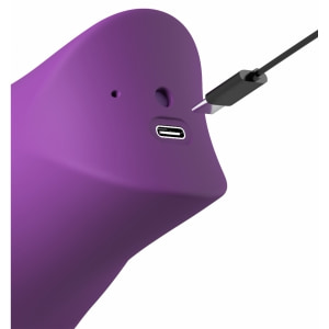 Vibrator Clitoridian Lush Kiss Plush cu Limbă Rotativă Mov