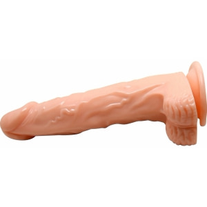Vibrator Realist Fiery Dong cu Rotație și Încălzire