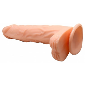 Vibrator Realist Fiery Dong cu Rotație și Încălzire
