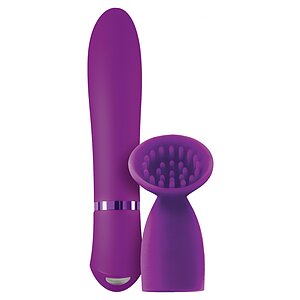 Vibrator Cu Manson Clitoridian Inya Blossom Mov pe Vibreaza.ro