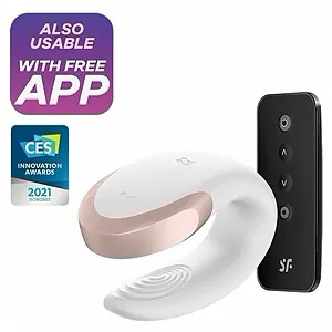 Vibrator Double Love Luxury Partner Alb Vibrator Double Love Luxury Partner Alb pe Vibreaza.ro