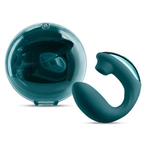 Vibrator Dublu Desire Euphoria Green – 2 Capete, Reîncărcabil Verde pe Vibreaza.ro