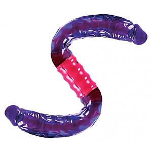 Vibrator Dublu Flexi-Dong Mov pe Vibreaza.ro