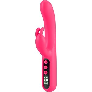Vibrator Dublu Sunset Rabbit 10 Moduri Reîncărcabil Roz pe Vibreaza.ro